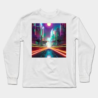 Neo Tokyo - Cyberpunk - Sun Vibe Long Sleeve T-Shirt